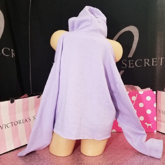 * LAST 1 *  NWT!  Pink VS cold shoulder  hoodie - Picture 5 of 8